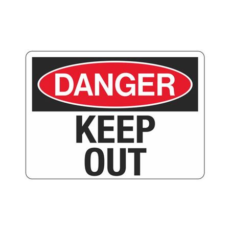 Danger Keep Out - 10" x 14" Sign